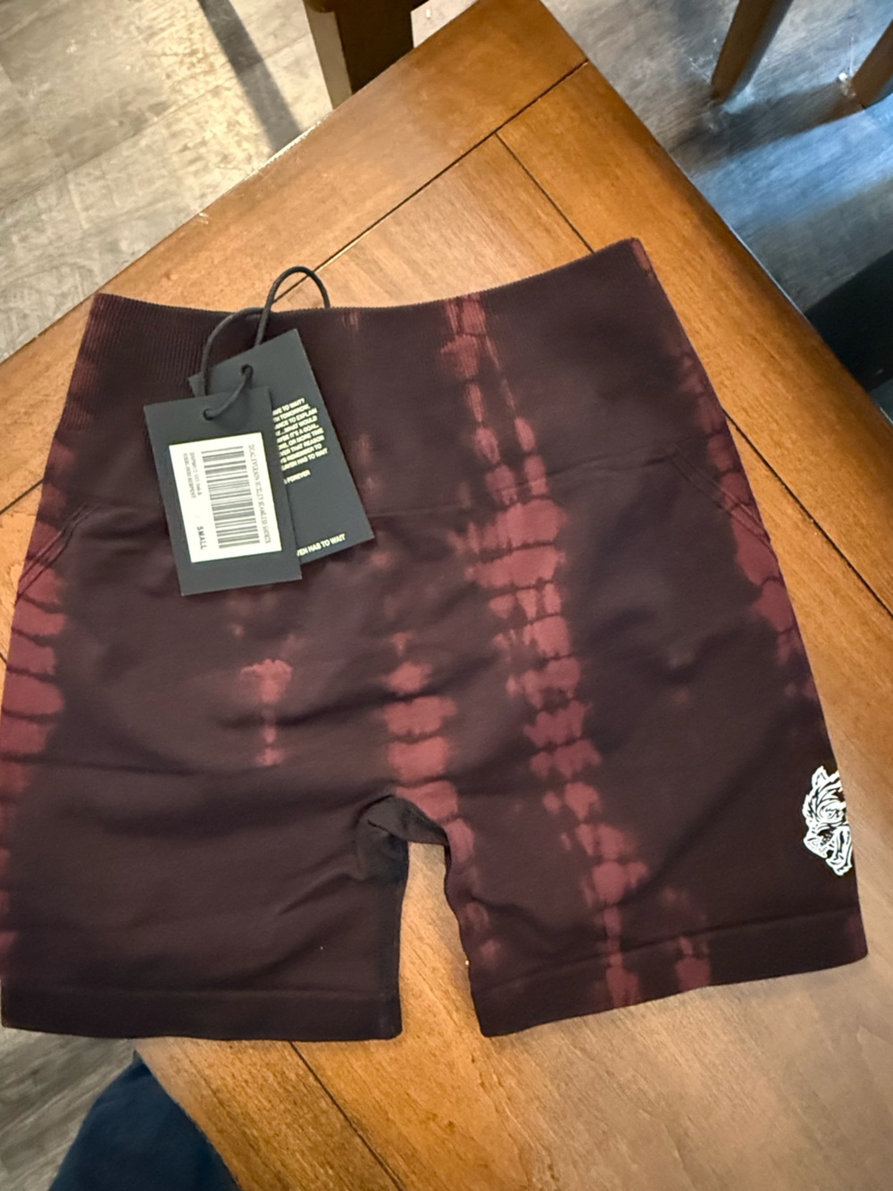 Darc Sport Women's Tie-Dye Bike Shorts - Burgundy